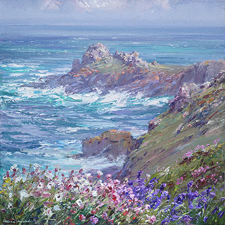 Spring Flowers above Gurnards Head